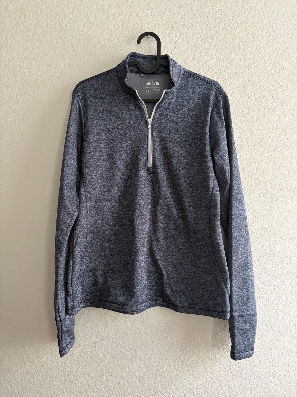 adidas Women’s Heather Navy Quarter Zip Pullover
